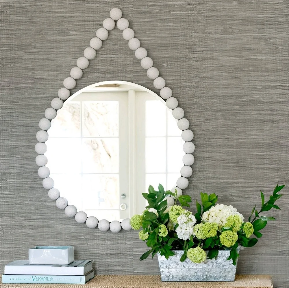 NuWallpaper Tibetan Grasscloth Peel & Stick Wallpaper - Gray